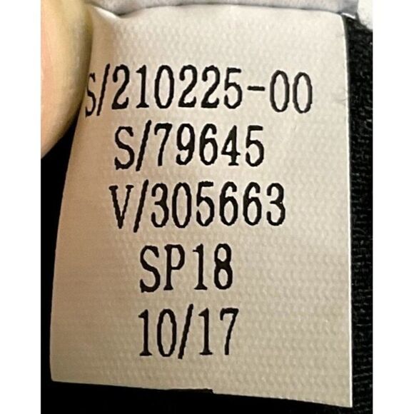 Athleta Draped Crew Dress in black, size medium, 93% Modal, 7% Spandex - Picture 15 of 15